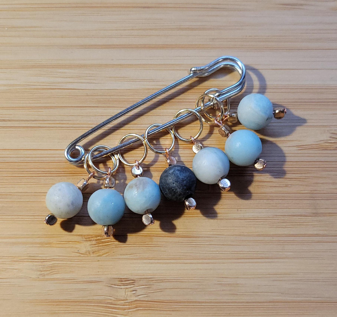 Stitch Markers for Knitting (Teal)