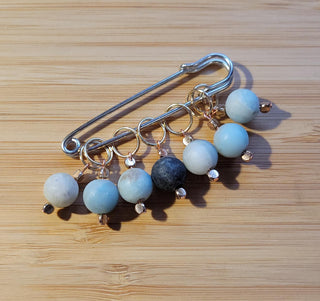 Stitch Markers for Knitting (Teal)