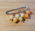 Stitch Markers for Knitting (Orange)