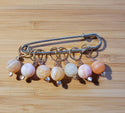 Stitch Markers for Knitting (Orange)