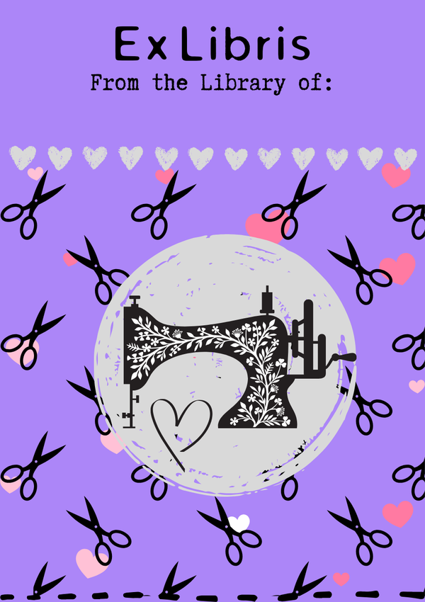 Bookplate: Ex Libris for Sewing Love