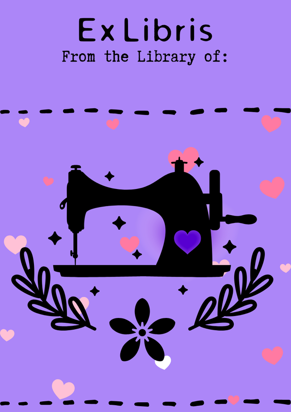 Bookplate: Ex Libris for Sewing Love