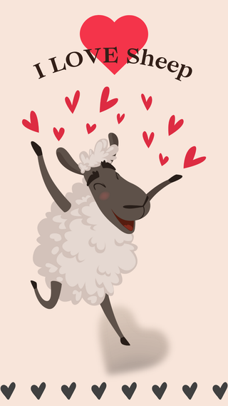 Cell Phone Wallpaper Art: For the Love of Sheep