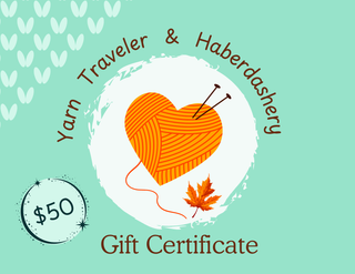 Yarn Traveler & Haberdashery Gift Certificates