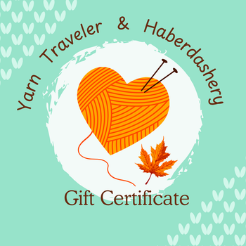 Cartes cadeaux/certificats Yarn Traveler &amp; Mercerie
