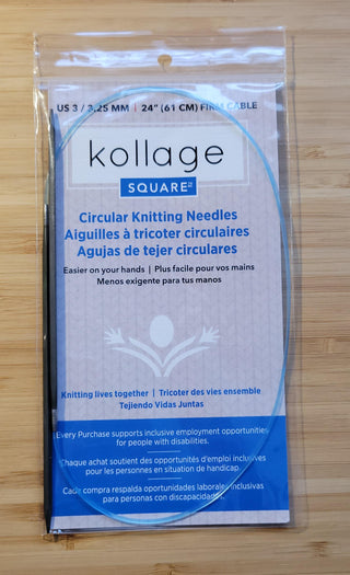 Kollage Circular Firm US 3 (3.25 mm) 24 inch/61 cm