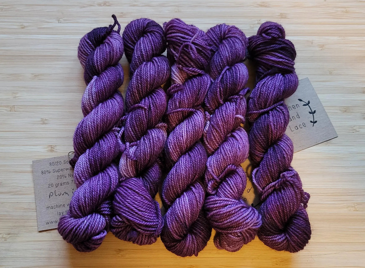 Lichen and Lace 80/20 Sock Mini Yarn Traveler & Haberdashery