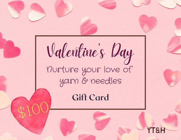 Yarn Traveler & Haberdashery Valentine's Day Gift Card/Certificate Yarn Traveler & Haberdashery