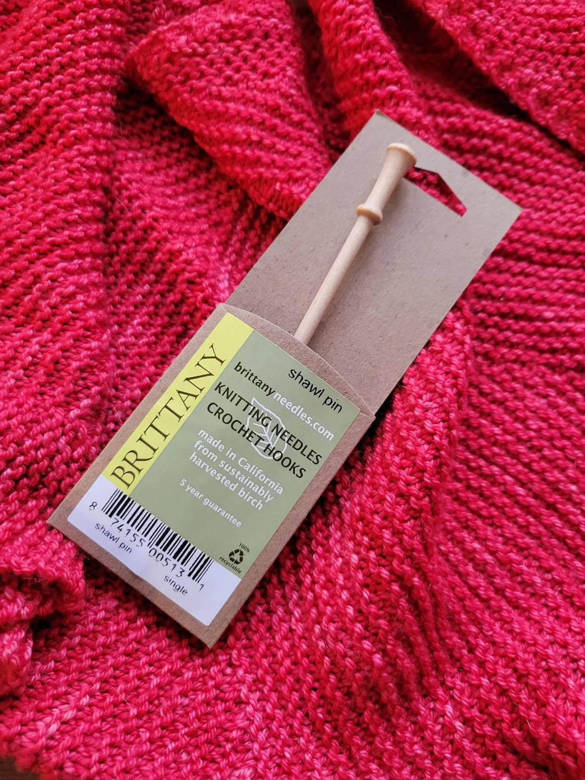 Brittany Shawl Pin Yarn Traveler & Haberdashery