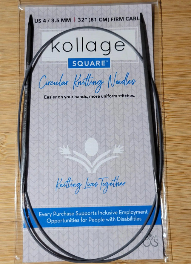 Kollage Circular Firm US 4 (3.5 mm) & 32 inch/81 cm Yarn Traveler & Haberdashery